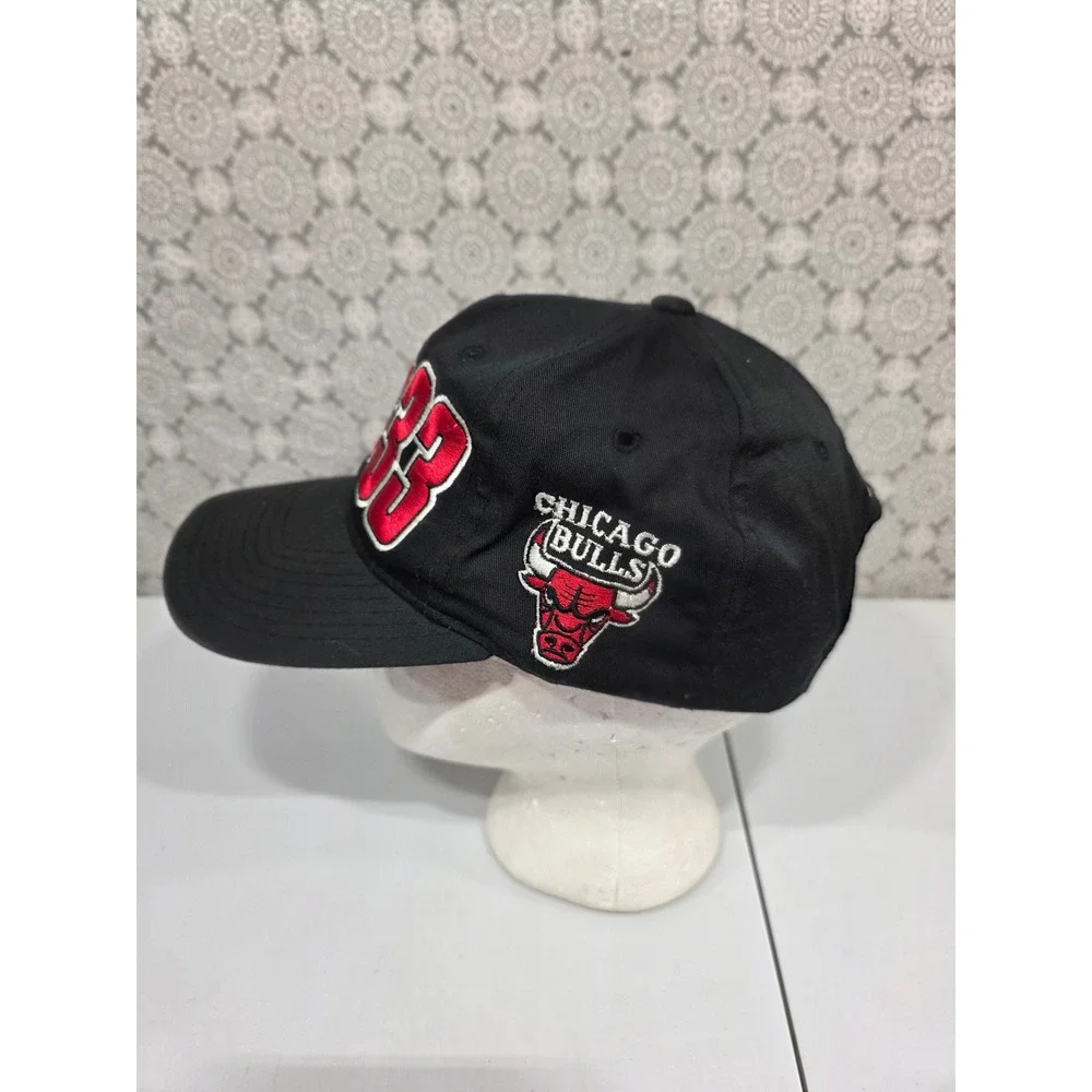 Chicago Bulls 33 Pippen‎ Starter Black Red Embroidered Snapback Hat Cap NBA